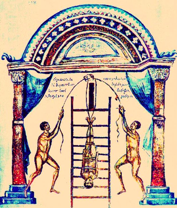 Inversion therapy in ancient greek